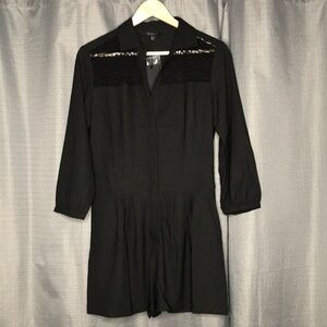 19 COOPER BLACK SHORTS JUMPER ROMPER SMALL New